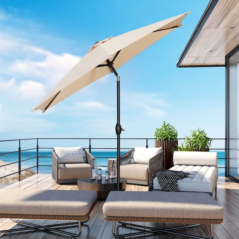 Ainfox 9ft Outdoor Patio Umbrella Without Base for Garden, Patio, Swimming Pool