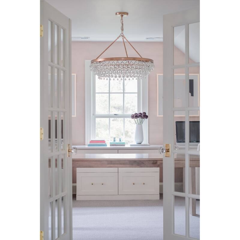 Crystorama Lighting Group Calypso 6 Light 30" Wide Chandelier with