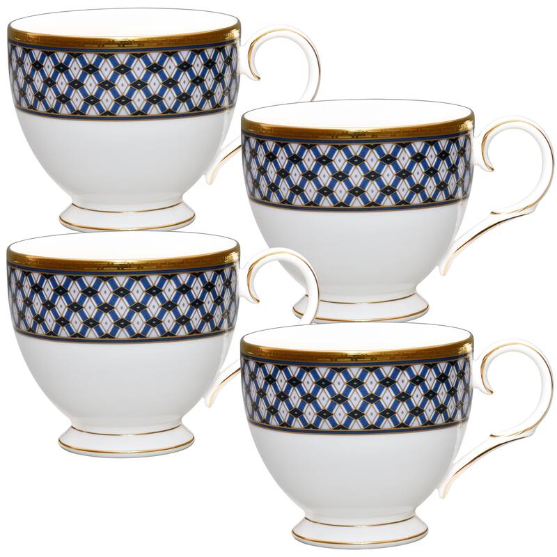 Noritake Blueshire Set of 4 Teacups, 7 oz.