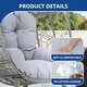 preview thumbnail 17 of 35, Moasis Cushioned Egg Chair with Rocker, PE Wicker