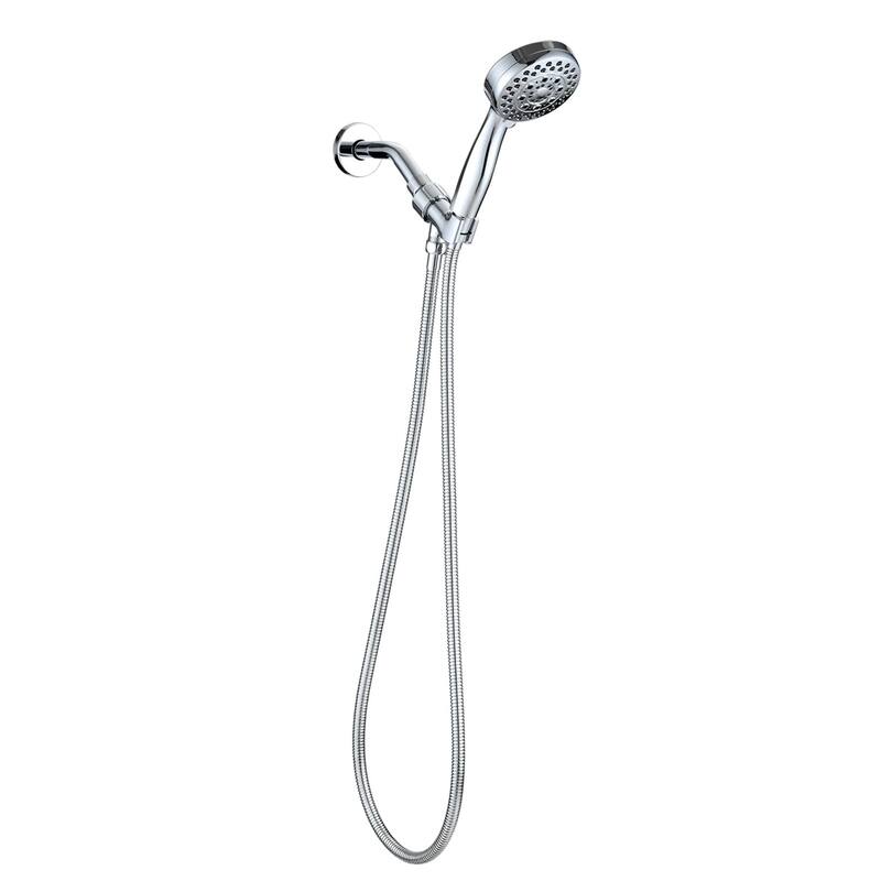 High Pressure Handheld Shower Head 5 Mode Settings Showerhead 3.5" Showerhead Set with 59 Inch Hose and Adjustable Bracket