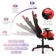 preview thumbnail 31 of 56, Costway Massage Gaming Chair Reclining Racing Office Computer Chair