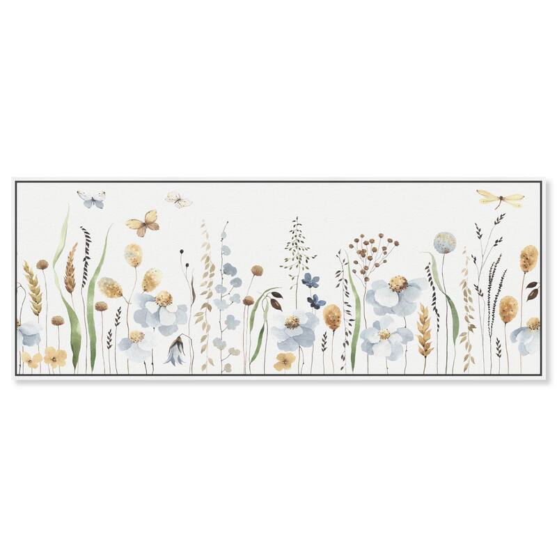 Blissful Spring Wide Panoramic Canvas by Art Remedy - White - 54" x 20"