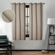 preview thumbnail 21 of 168, Superior Linen Washable Room Darkening Curtains, Set of 2 Panels 42" x 63" - Frosted Almond