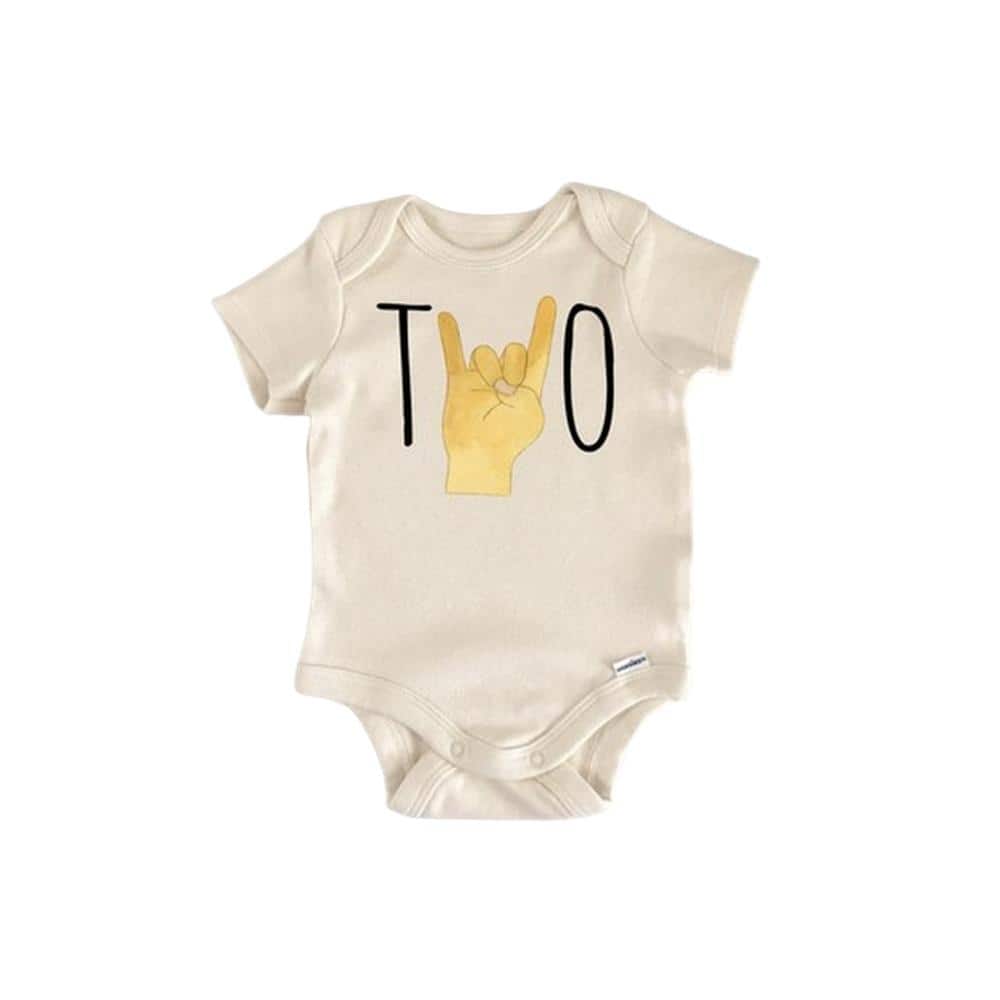 Rock And Roll Two Birthday - Baby Boy Girl Clothes Infant Bodysuit Funny Cute Newborn
