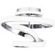 preview thumbnail 1 of 6, Aviva Integrated LED Polished Chrome Semi-Flush Mount - Polished Chrome