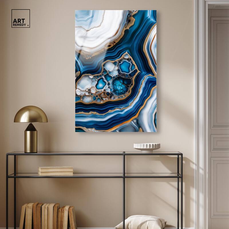 Azure Alveoli II Acrylic by Art Remedy, Ready to Hang