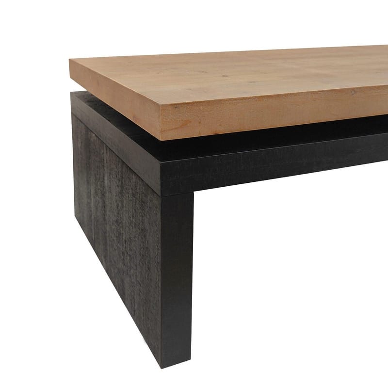 Modern 47.6"W Wood Coffee Table with Sleek Floating Top Design for Stylish Living Room Decor