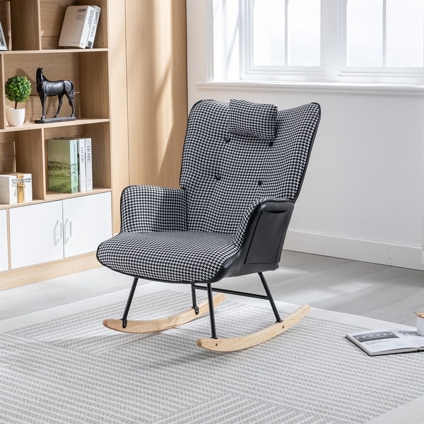Kids fabric store rocking chair