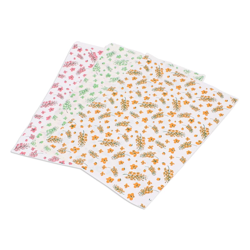 Novica Handmade Blooms & Hues Saa Wrapping Paper (Set Of 3)