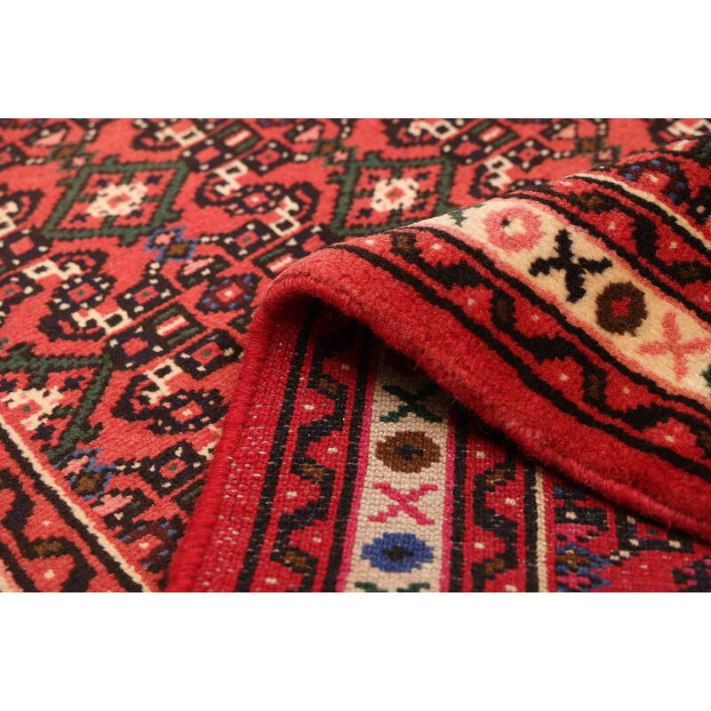 ECARPETGALLERY Hand-knotted Andelz Red Wool Rug - 2'6 x 9'5