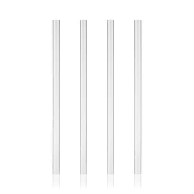 HOST Set of 4 Reusable Plastic Straws for Wine Freeze Cooling Cups, Travel Mugs, Stemless Wine Tumblers, Clear