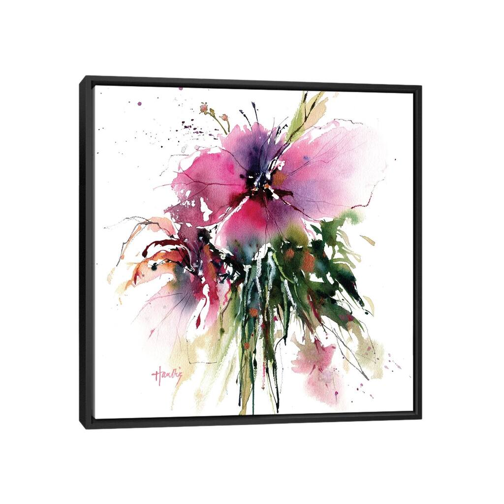 iCanvas "Hibiscus" by Pamela Harnois Framed
