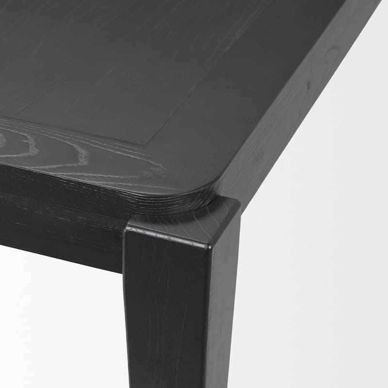 Teva Black Wood Rectangular 92" Dining Table - 92.0L x 39.0W x 30.0H