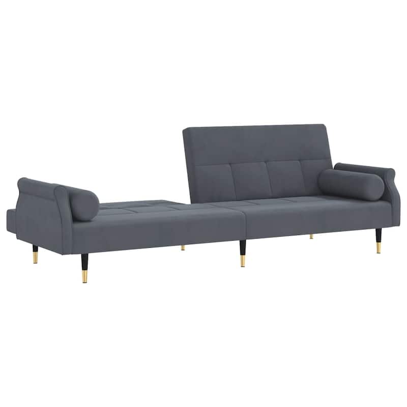 vidaXL Sofa Bed Loveseat Convertible Sofa Bed with Cushions for Studio Velvet - 85" x 35" x 27.6"