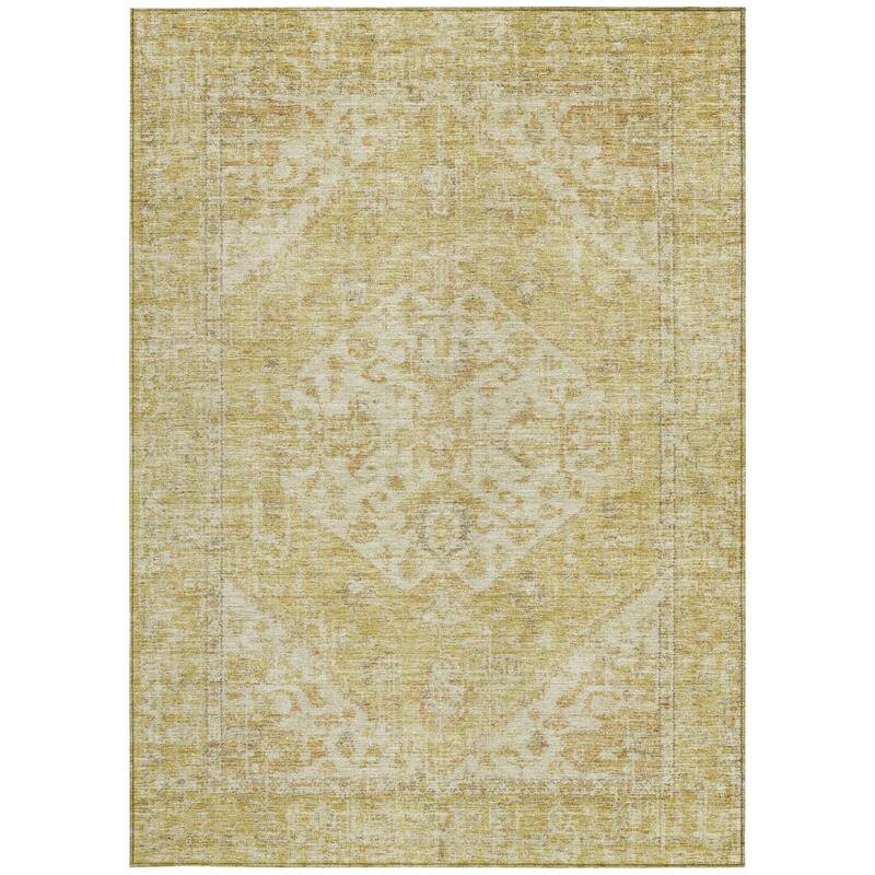 HomeRoots Oriental Traditional Rectangle Outdoor Rug
