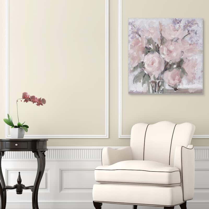 Champagne Pinks Blush by Pamela Gatens Canvas Art Print