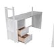 preview thumbnail 35 of 33, Modern Full Size Wood Loft Bed Kids Bed with Wardrobes and Two Storage Drawers,Desk with Cabinet