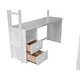 preview thumbnail 17 of 15, Wood Full Size Loft Bed with Wardrobes, 2-Drawer Desk, and Open Cabinet for Efficient Storage, White