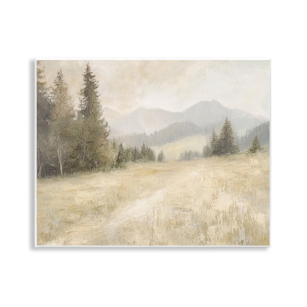Stupell Fog on Mountain Valley Wall Plaque Art Design By Petal Prints Design