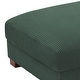 preview thumbnail 8 of 94, Modern Oversized striped Corduroy Ottoman