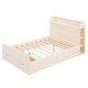 preview thumbnail 6 of 19, Full Size Wooden Storage Platform Bedframe with Headboard & Drawers