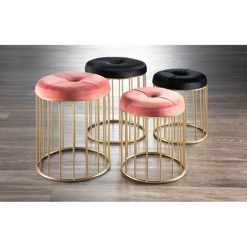 Canary Gold Nesting Ottomans