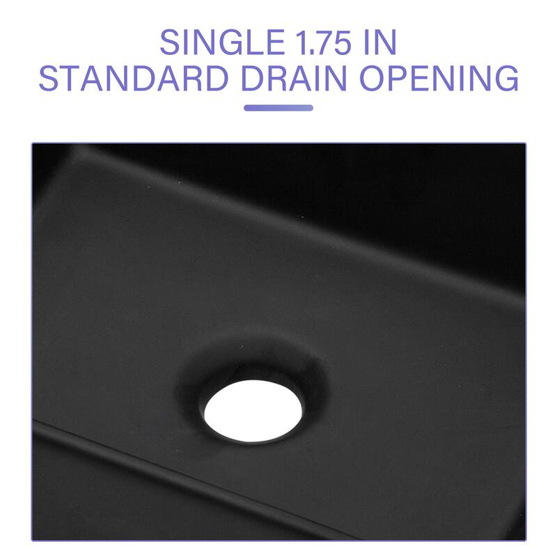 16"x12" Ceramic Rectangular Sink