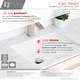 preview thumbnail 7 of 10, STYLISH 18 inch Rectangular Undermount Porcelain Bathroom Sink with 2 Overflow Finishes - 18 1/4" x 13" x 7 1/2"
