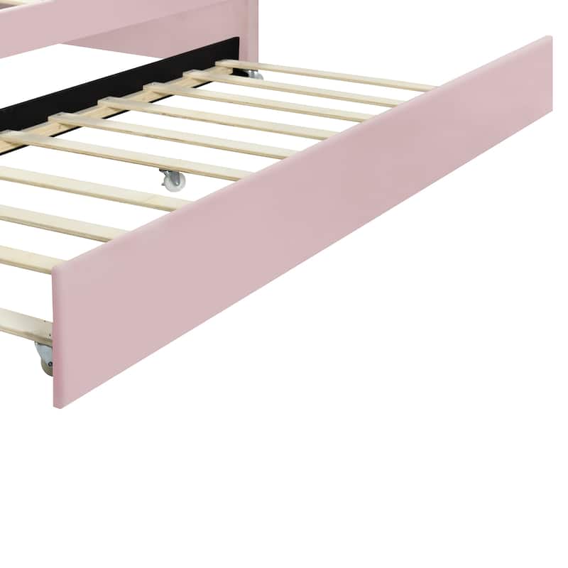 Full Size Upholstery Daybed Frame with Trundle