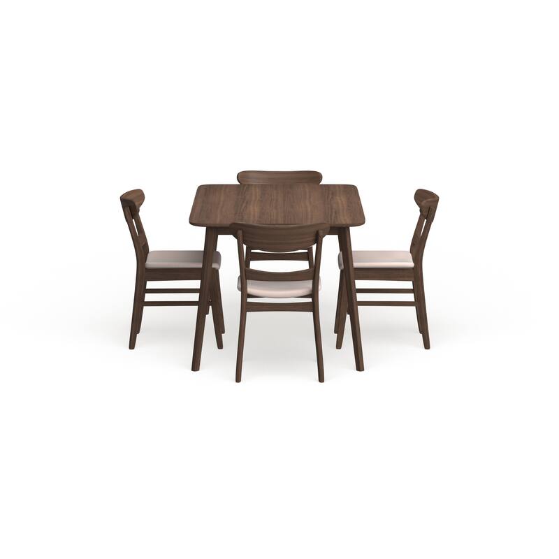 Bryner Mid-Century Modern 5 Piece Dining Set by Christopher Knight Home