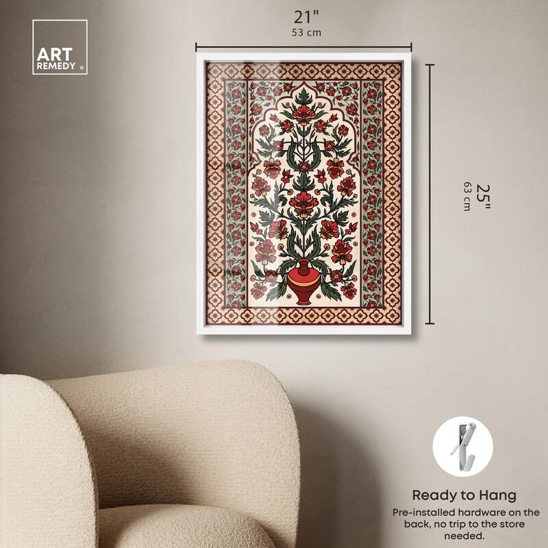 Royal Floral Mat Shadowbox by Art Remedy