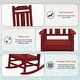 preview thumbnail 136 of 174, Outdoor Patio HDPE Rocking Chiar, Extra Wide Seat & Backrest