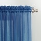 preview thumbnail 73 of 73, No. 918 Erica Crushed Voile Ascot Beaded Sheer Rod Pocket 1-Piece Curtain Valance
