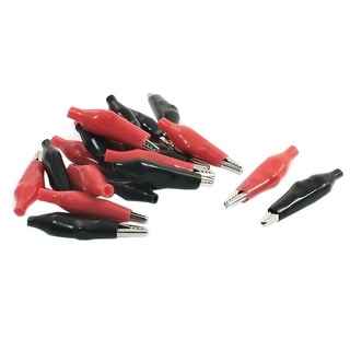Black Red Soft Plastic Coated Testing Probe Aligator Clips - Foto 5