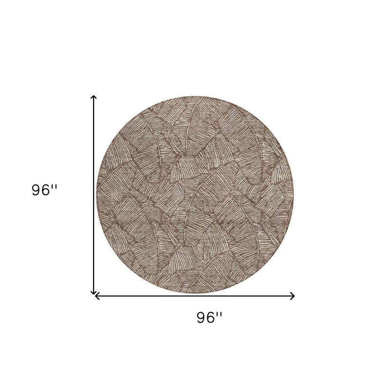 HomeRoots Floral Transitional Rectangle Outdoor Rug