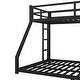 preview thumbnail 8 of 9, Twin XL over Queen Size Metal Bunk Bed with Space-Saving Design and Ladder for Teens