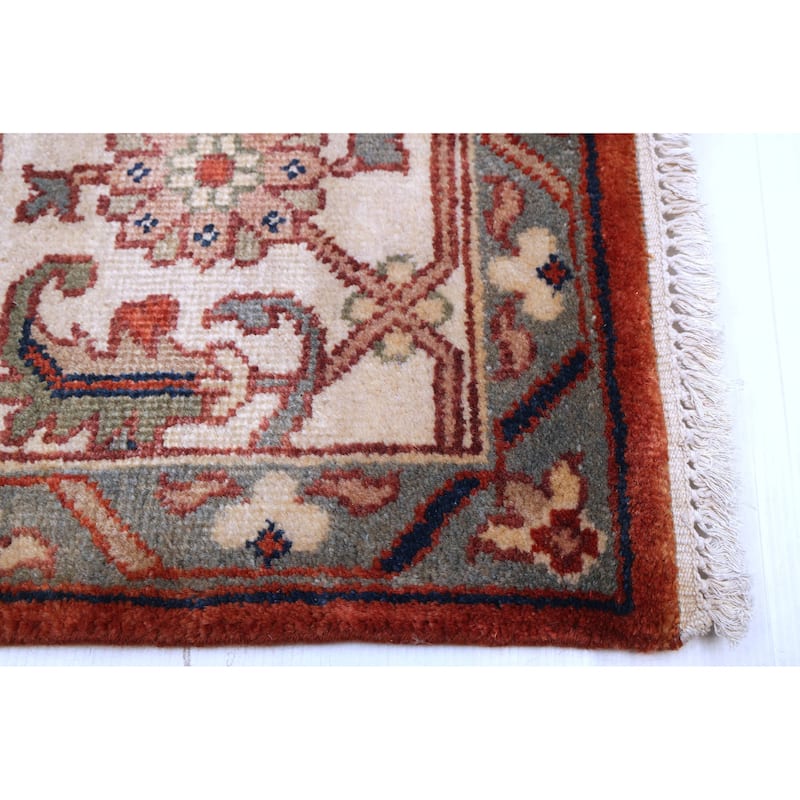 ECARPETGALLERY Hand-knotted Serapi Heritage Dark Copper Wool Rug - 9'0 x 12'0