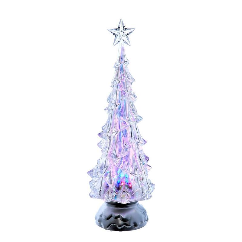 Kurt Adler 14-Inch Battery-Operated RGB LED Lighted Animated Spinning Tree