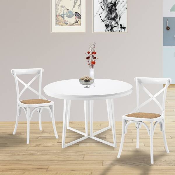 Winston Country Style Cross Back White Dining Chair Bed Bath & Beyond