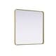 preview thumbnail 1 of 9, Elegant Lighting MR8A3636 Remy 36" Rectangular Flat Medium Density Brass