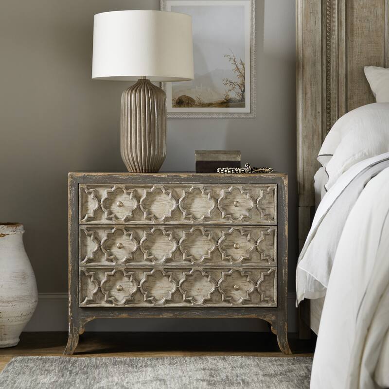 Hooker Furniture Alfresco Bellissimo 39" Wide 3 Drawer European - Pottery Gray