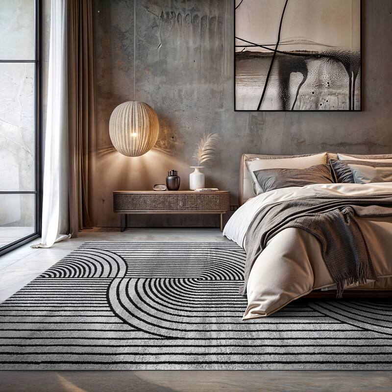 Contemporary Arch Knot Design Area Rug