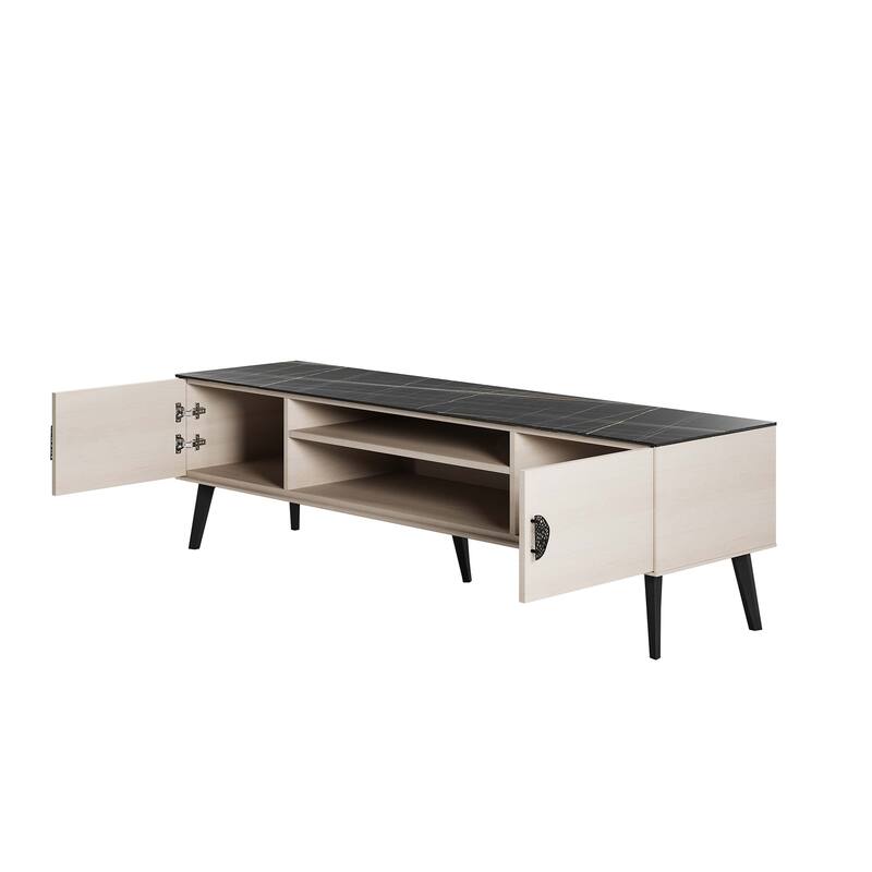 Manhattan Comfort Haley 70.9" Mid-Century Modern TV Stand