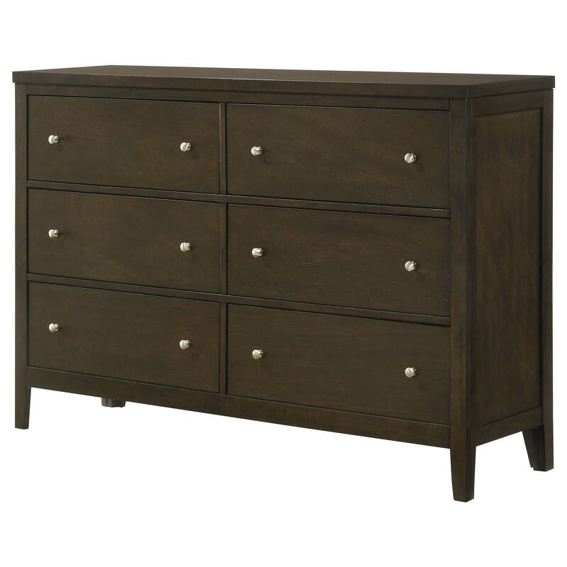 Clement Dark Cocoa 6-drawer Dresser Cabinet
