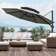 preview thumbnail 31 of 34, 11.5-foot Outdoor Round Cantilever Umbrella