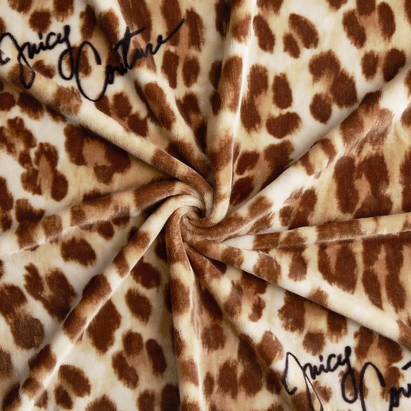 Juicy Couture Regent Leopard 50" x 70" Plush Throw