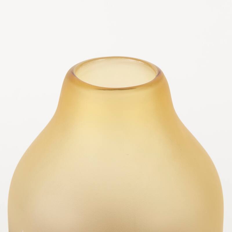 Pyla Large Yellow/Brown Glass Sand Dune Inspired Vase
