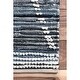 preview thumbnail 4 of 6, Nuloom Boho Handwoven Cotton Transitional Geo Striped Area Rug