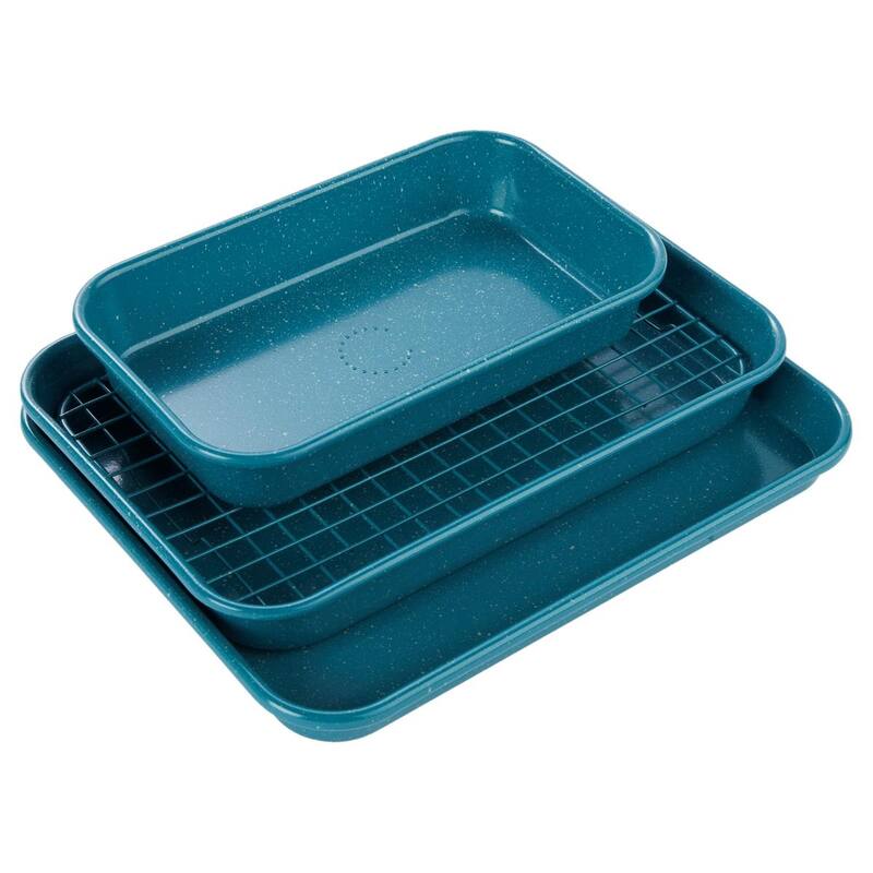 Curtis Stone 4-piece Nesting Bakeware Set Refurbished - Green